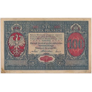 100 mkp 1916 jeneral - Nummerierung in 7 Ziffern