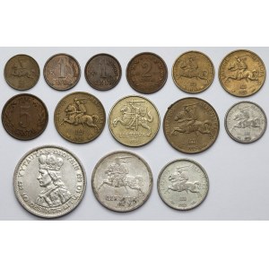 Litva, 1 centas - 10 litas, sada (14ks)