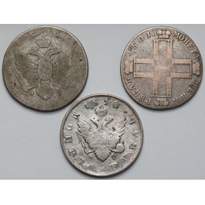 Russia, Ruble 1786-1810, set (3pcs)