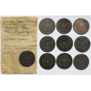 Prusy Południowe, Grosze 1796-1797, zestaw (10szt)