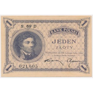 1 złoty 1919 - S.69 D - numer 021,605