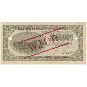 1 mln mkp 1923 - 7 cyfr - C - WZÓR - perforacja