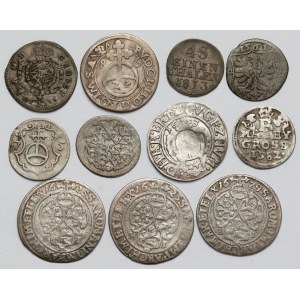 Německo, sada stříbrných mincí XVI-XIX století (11ks)