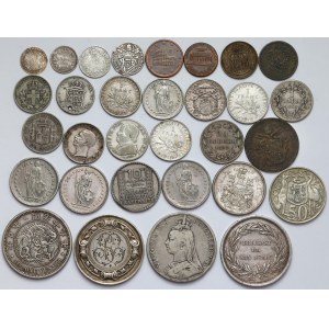 Europa i Świat, zestaw monet i medali (31szt)