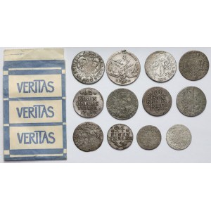 Prusko - sada strieborných mincí 17. - 18. storočia (12ks)