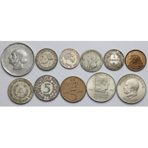 Niemcy - zestaw monet i medal (11szt)