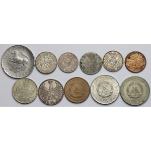 Německo - sada mincí a medaile (11ks)