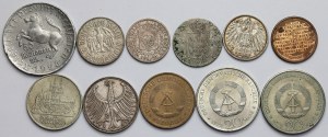Niemcy - zestaw monet i medal (11szt)