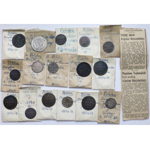 Principality of Warsaw, 1-10 pennies and 1/3 thaler 1811-1814 - set (16pcs)