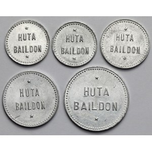 Kattowitz, Huta Baildon, 5 groszy - 1 zloty, Satz (5 Stück)