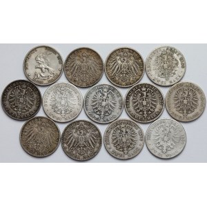 Germany, 2 brands 1876-1913, set (13pcs)