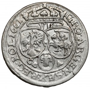 Ján II Kazimír, šiesty Ľvovský 1661 GBA - typ II