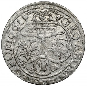 Johannes II. Kasimir, Sechster von Lemberg 1661 GBA - VI - mit Bögen