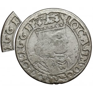 John II Casimir, Sixth of Lvov 1661 GBA - VII - DOUBLE date