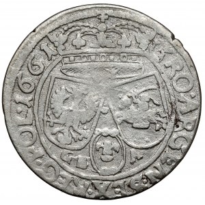 Jan II Kazimierz, Szóstak Lwów 1661 GBA - VII - PODWÓJNA data