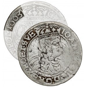 John II Casimir, the Sixth of Lvov 1663 ACPT - very rare