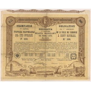 Varšavská 7. půjčka, dluhopis na 100 rublů 1903