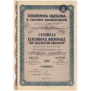 Elektrownia Okręgowa w Zagłębiu Krakowskim, 100 zł 1935