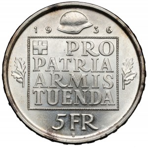 Švajčiarsko, 5 frankov 1936 - vojnový dlhopis