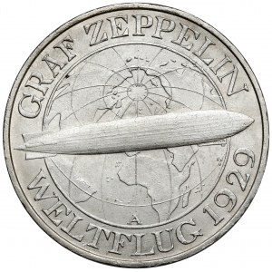 Weimar, 3 marks 1930-A - Graf Zeppelin