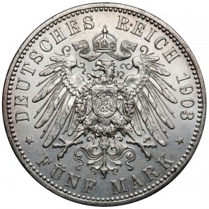 Sachsen-Weimar-Eisenach, 5 značek 1903-A - svatba