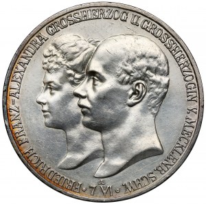 Mecklenburg-Schwerin, 5 marks 1904-A - nuptial