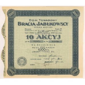 BRACIA JABŁKOWSCY Dom Towarowy, 10x 100 zlotys