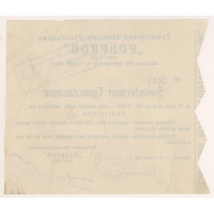 POLPROD, Świadectwo tymczasowe 50x 10.000 mkp 1923
