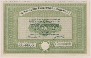 GLORIA Fabryka Świec i Wyrobów Woskowych, 10x 10.000 mkp 1923
