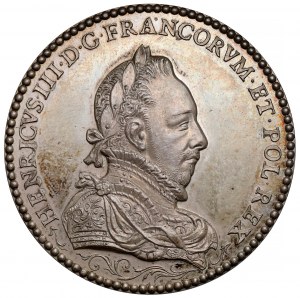 Francja, Henryk III Walezy, Medal - Imago Talis Alexandri Tigrin Svperantis - odbitka XIX/XX wiek