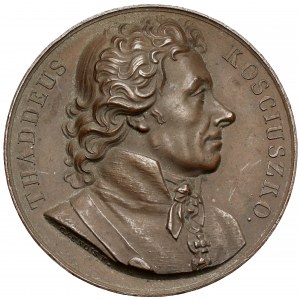 Medal, Tadeusz Kościuszko 1818 z serii sławnych mężów świata