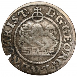 Slezsko, Tři bratři, 1 krajcar 1654, Brzeg