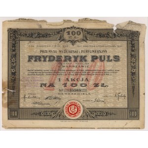 Soap and Perfume Industry FRYDERYK PULS, PLN 100.