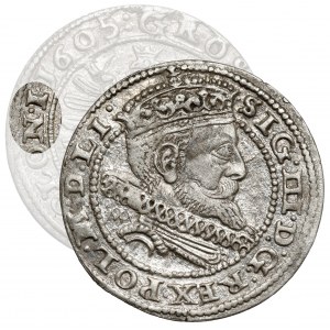 Žigmund III Vasa, Grosz Krakov 1605 - chyba POLON-I