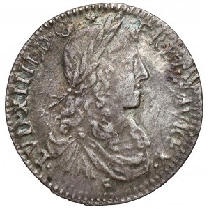 Francja, Ludwik XIV, 1/12 ecu 1662-D