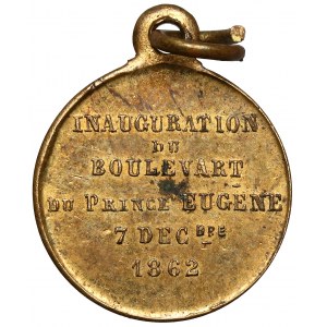 Francúzsko, medaila, Inauguration du Boulevart du Prince Eugene 1862