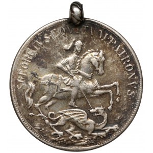 Medalik Na szczęście dla Żeglarzy - wczesny, w srebrze