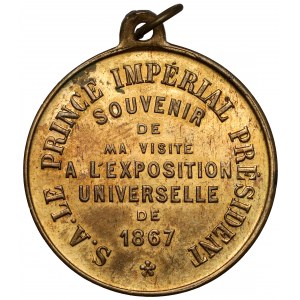 Frankreich, Gedenkmedaille der Weltausstellung 1867