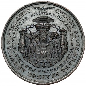 Böhmen, Medaille, Skarbek Ankvich von Poslavice Erzbischof von Prag 16. Februar 1834