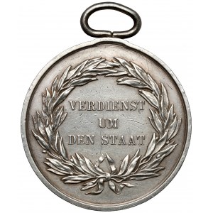 Německo, Frederick William III, medaile - Verdienst um Den Staat