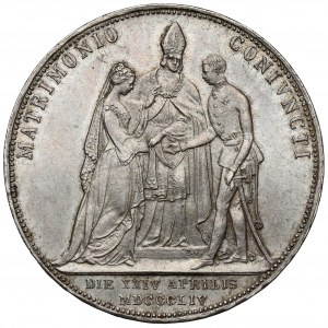 Austria, Franciszek Józef I, 2 guldeny 1854 - zaślubinowe