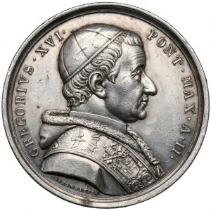 Vatikán, Řehoř XVI (1831-1846), Medaile, Non Praevalebvnt Adversvs Eam, Anno II (1832)