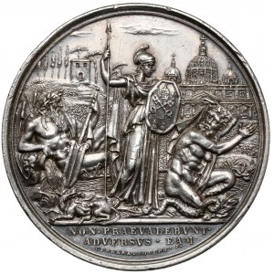 Watykan, Grzegorz XVI (1831-1846), Medal, Non Praevalebvnt Adversvs Eam, Anno II (1832)