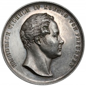 Německo, Prusko, medaile, Korunovace Fridricha Viléma IV. v Berlíně, 15. října. 1840