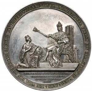 Niemcy, Prusy, Medal, Koronacja Fryderyka Wilhelma IV w Berlinie, 15 paź. 1840