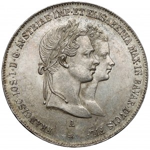 Rakousko, František Josef I., Gulden 1854 - svatba