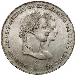 Österreich, Franz Joseph I., Gulden 1854 - Hochzeitsfeier