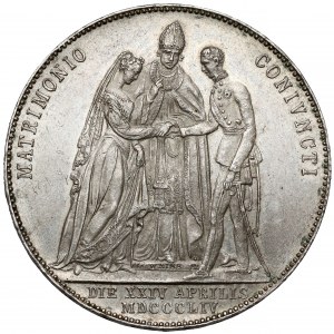 Österreich, Franz Joseph I., Gulden 1854 - Hochzeitsfeier