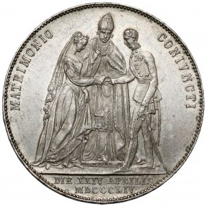 Rakousko, František Josef I., Gulden 1854 - svatba