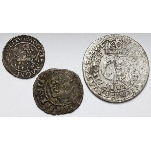 Set (3) - Jagiello's half-penny, Sigismund Augustus' half-penny and John Casimir's tymph (3pcs)
